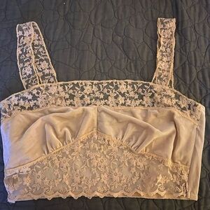 Festival and summer worthy ☀️Velvet and lacey bra top 🔥